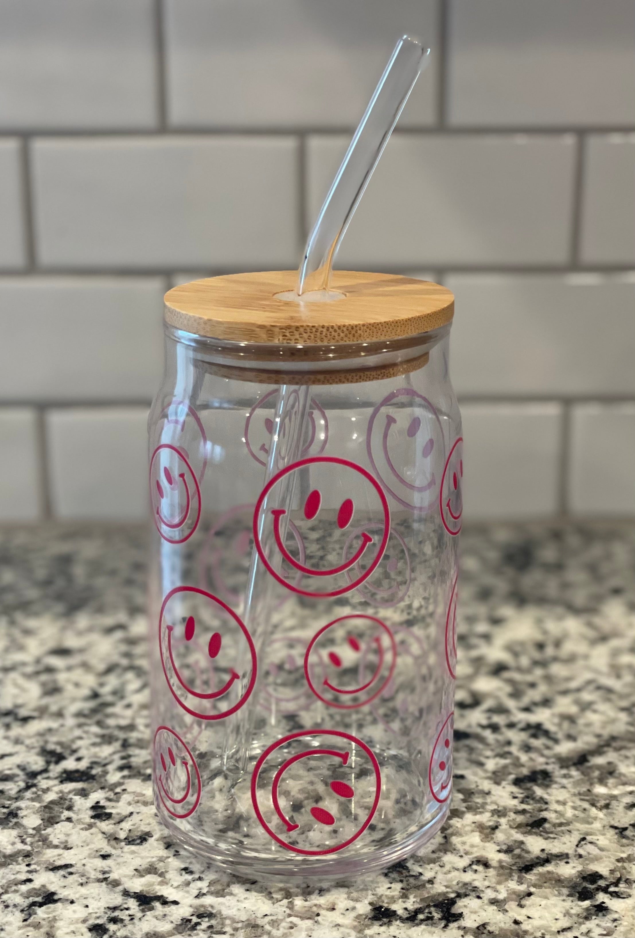 Smiley Face Glass