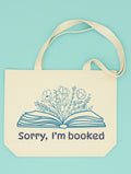 Sorry I’m Booked Tote (blue)