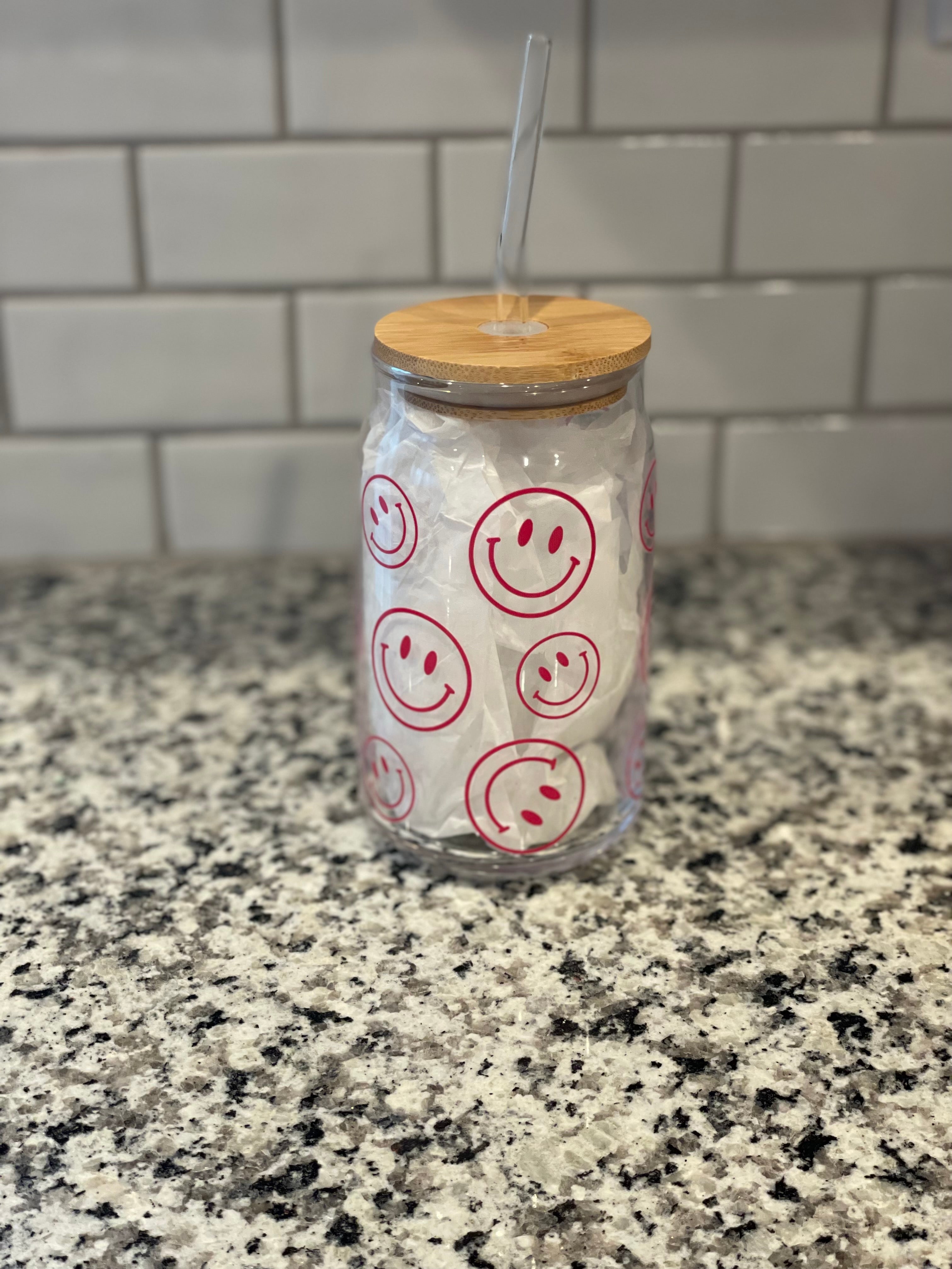 Smiley Face Glass