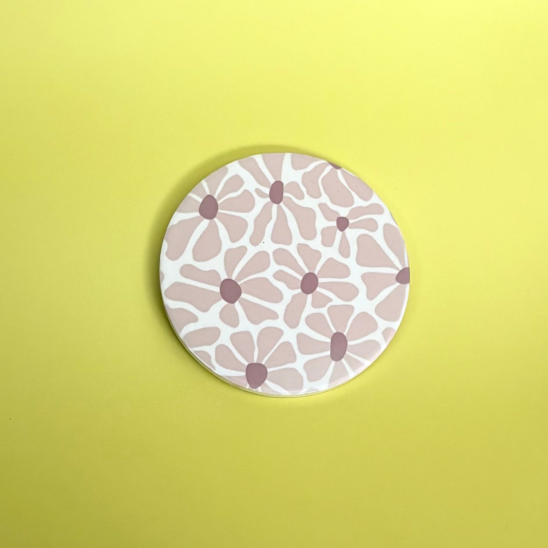 Pink Floral Coaster