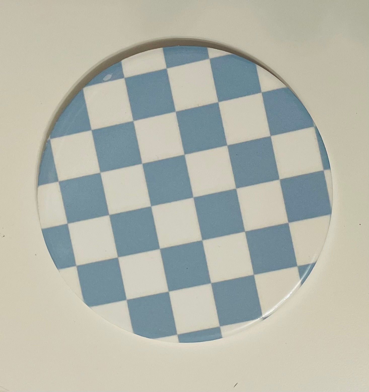 Blue Checkered Coaster
