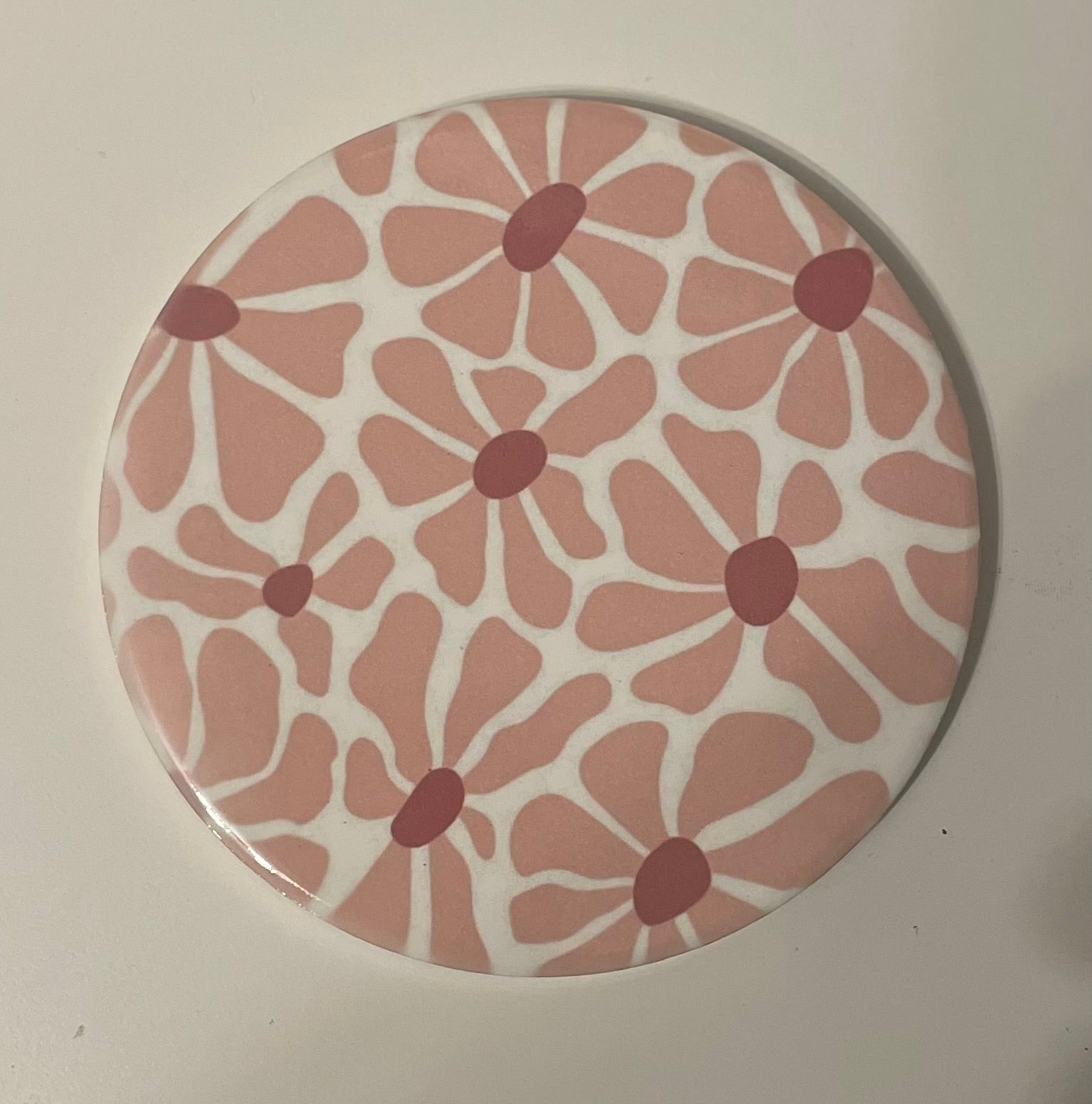 Pink Floral Coaster