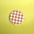 Orange Checkered Coaster