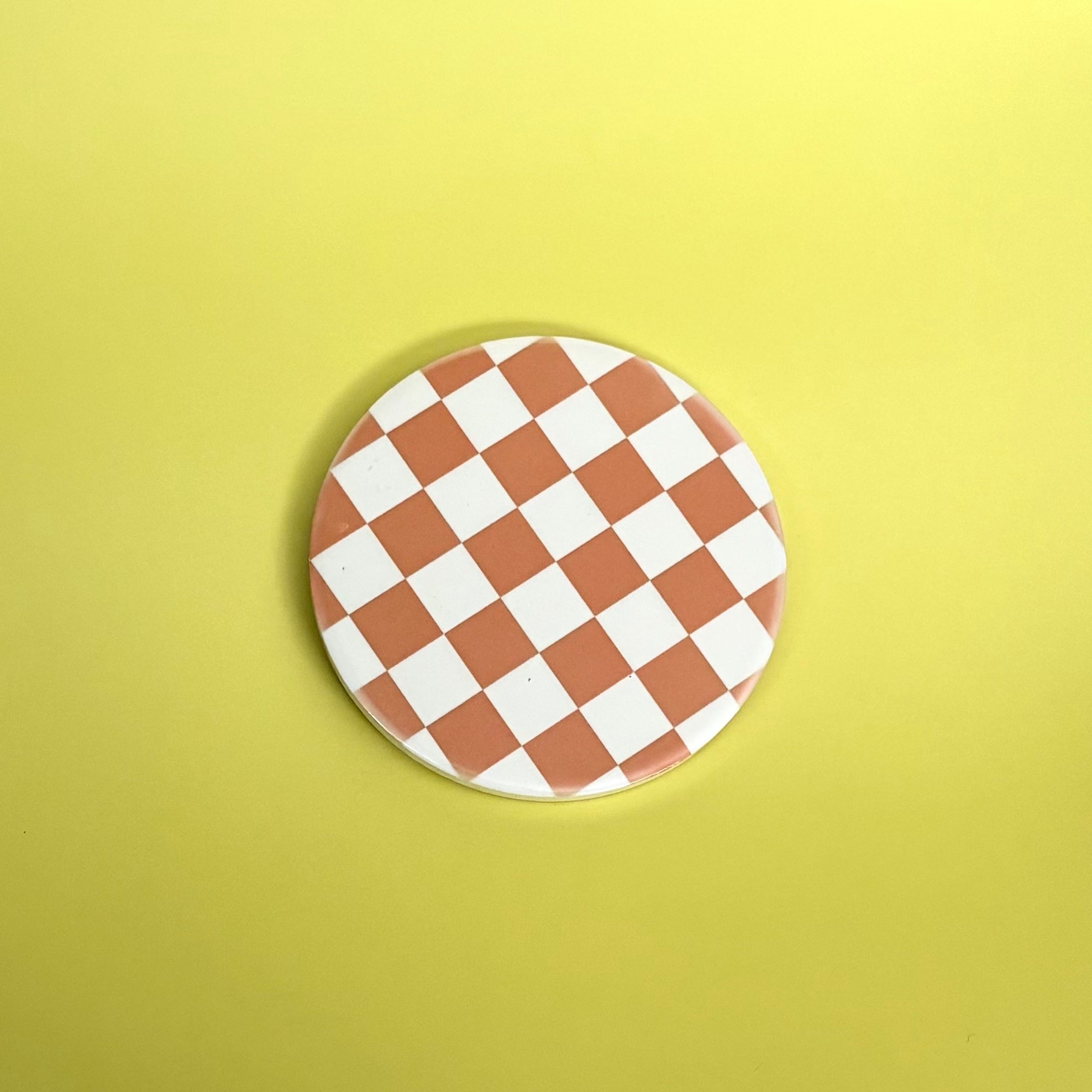 Orange Checkered Coaster
