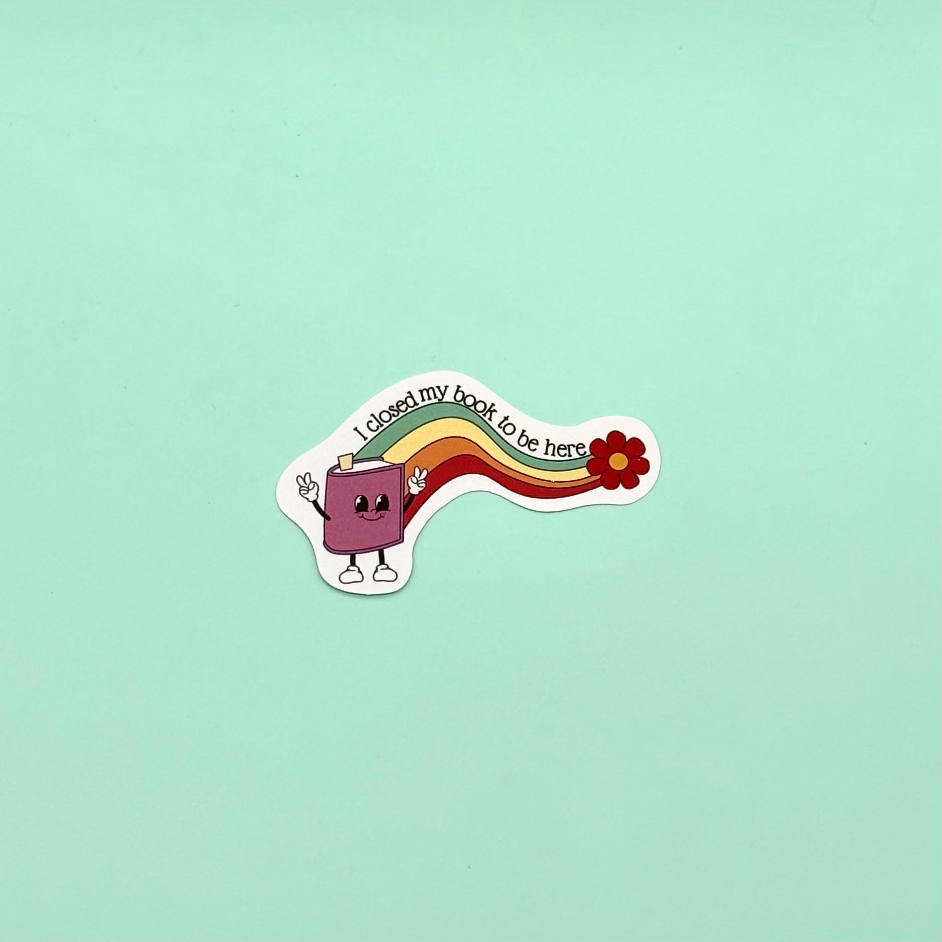 Closed My Book Sticker