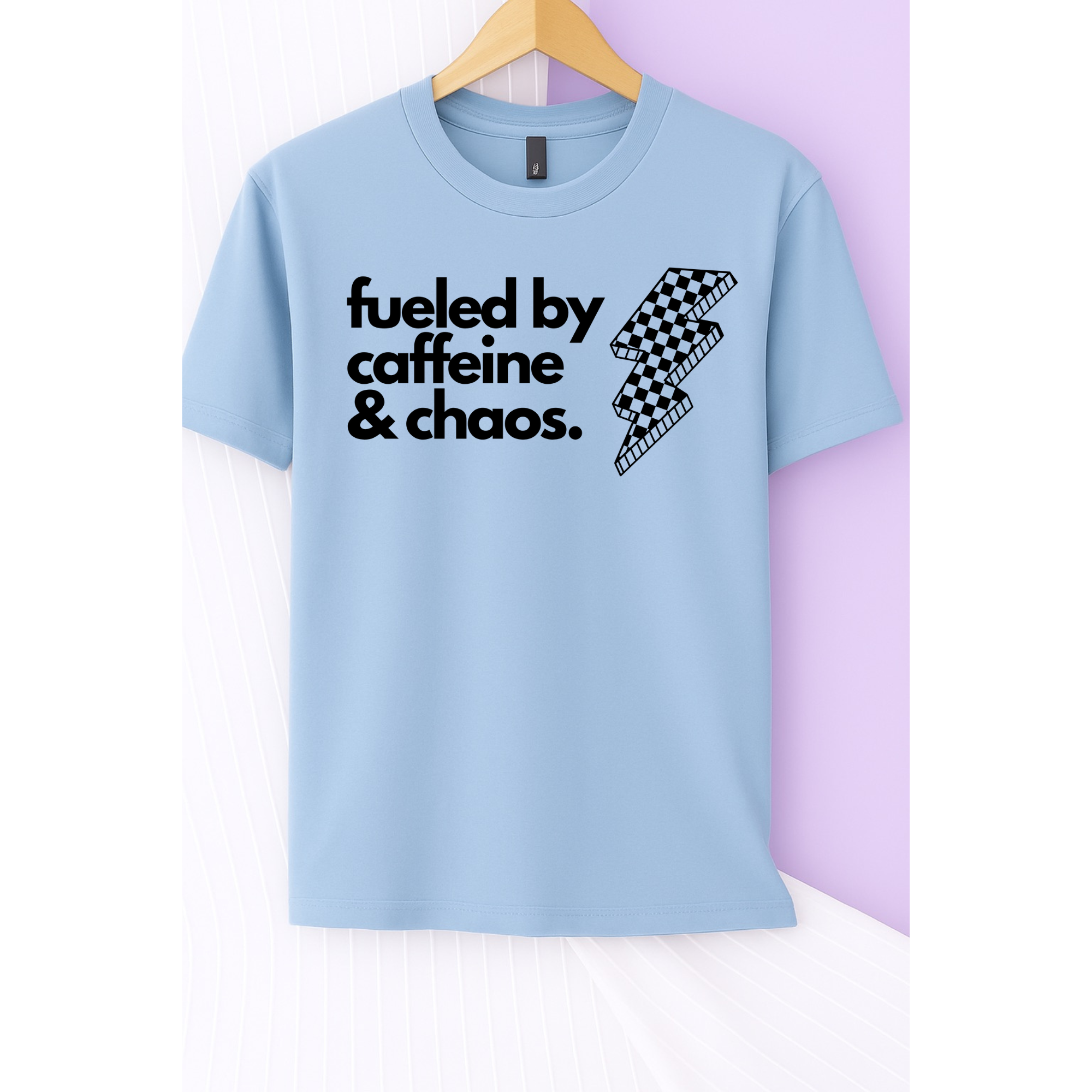 Caffeine and Chaos Tee (Black)