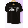 Caffeine and Chaos Tee (White)