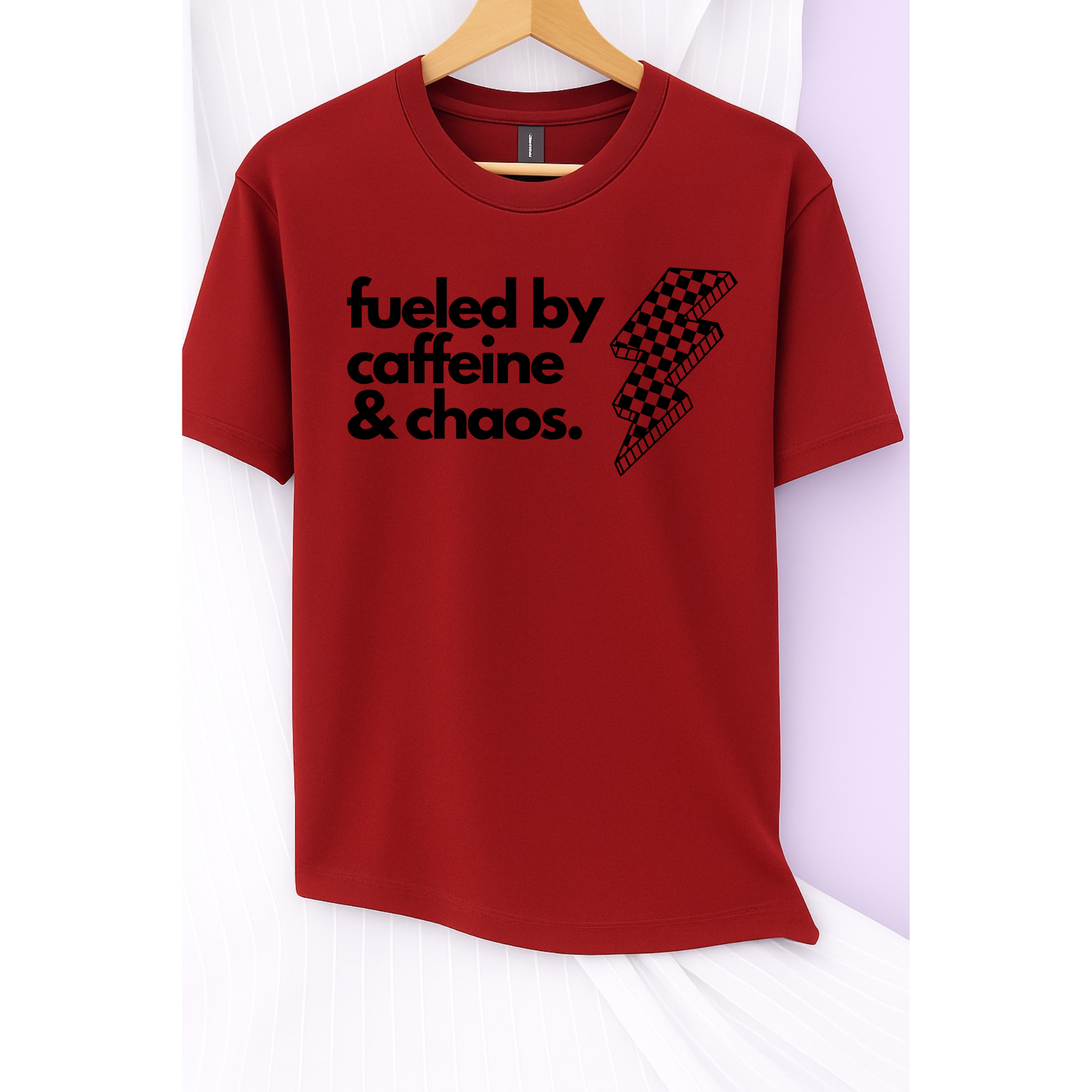 Caffeine and Chaos Tee (Black)