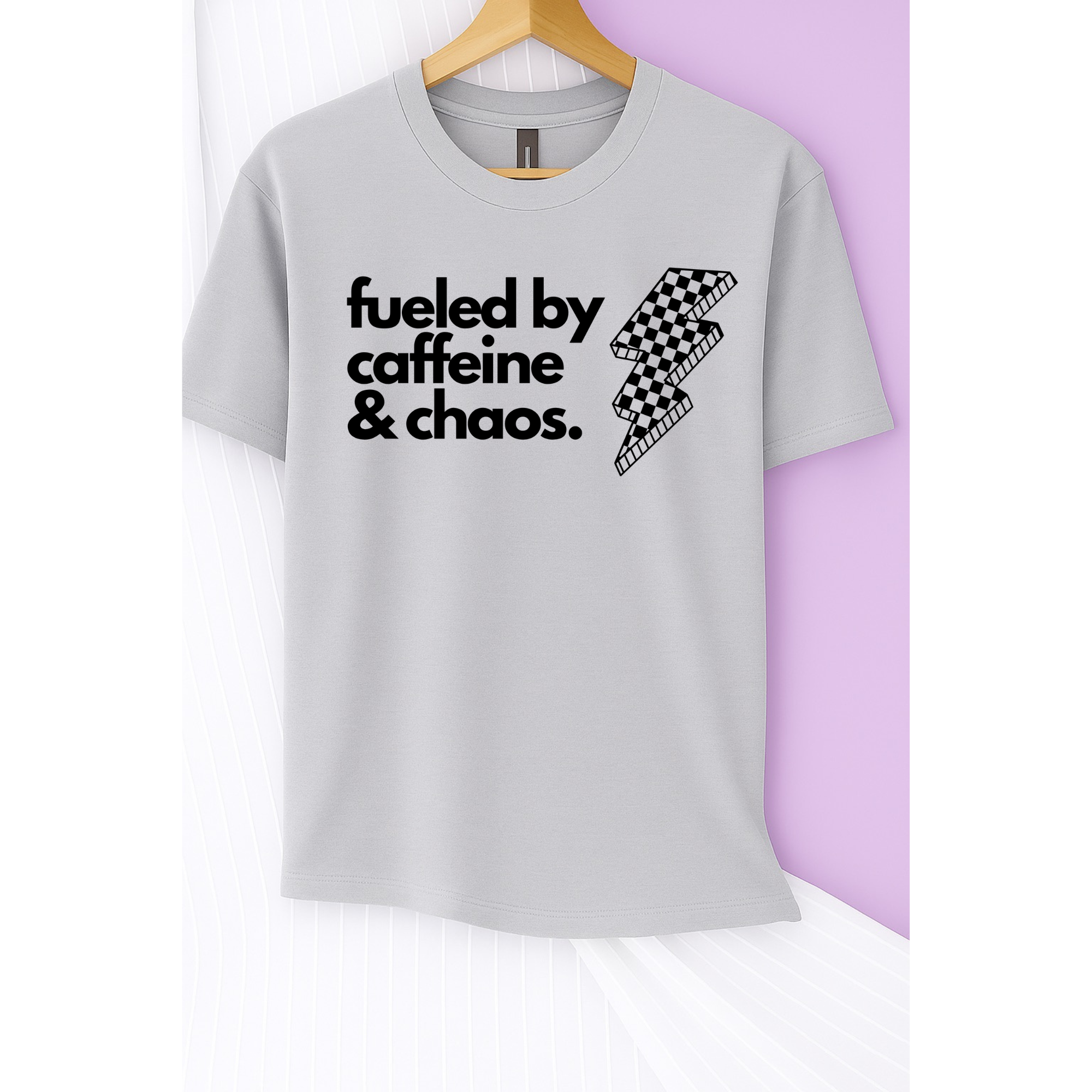 Caffeine and Chaos Tee (Black)