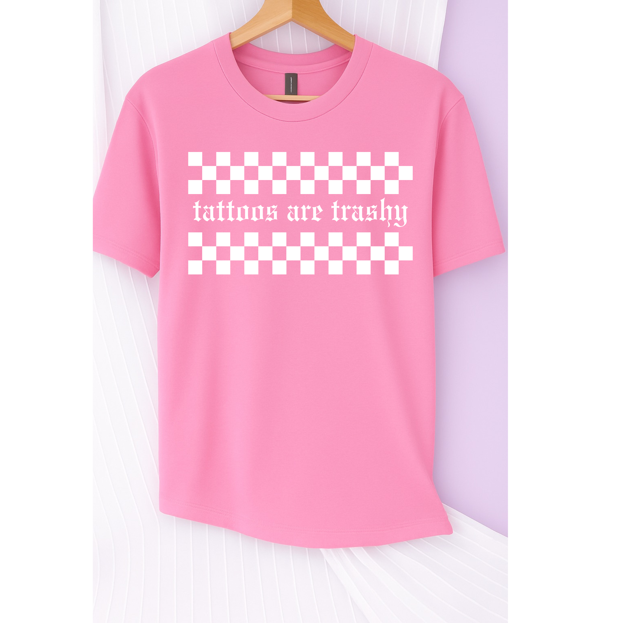 Tattoos are Trashy Tee (White)