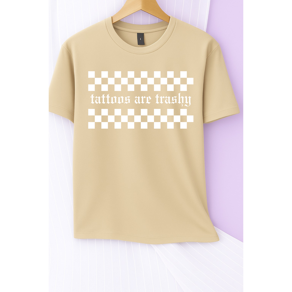 Tattoos are Trashy Tee (White)