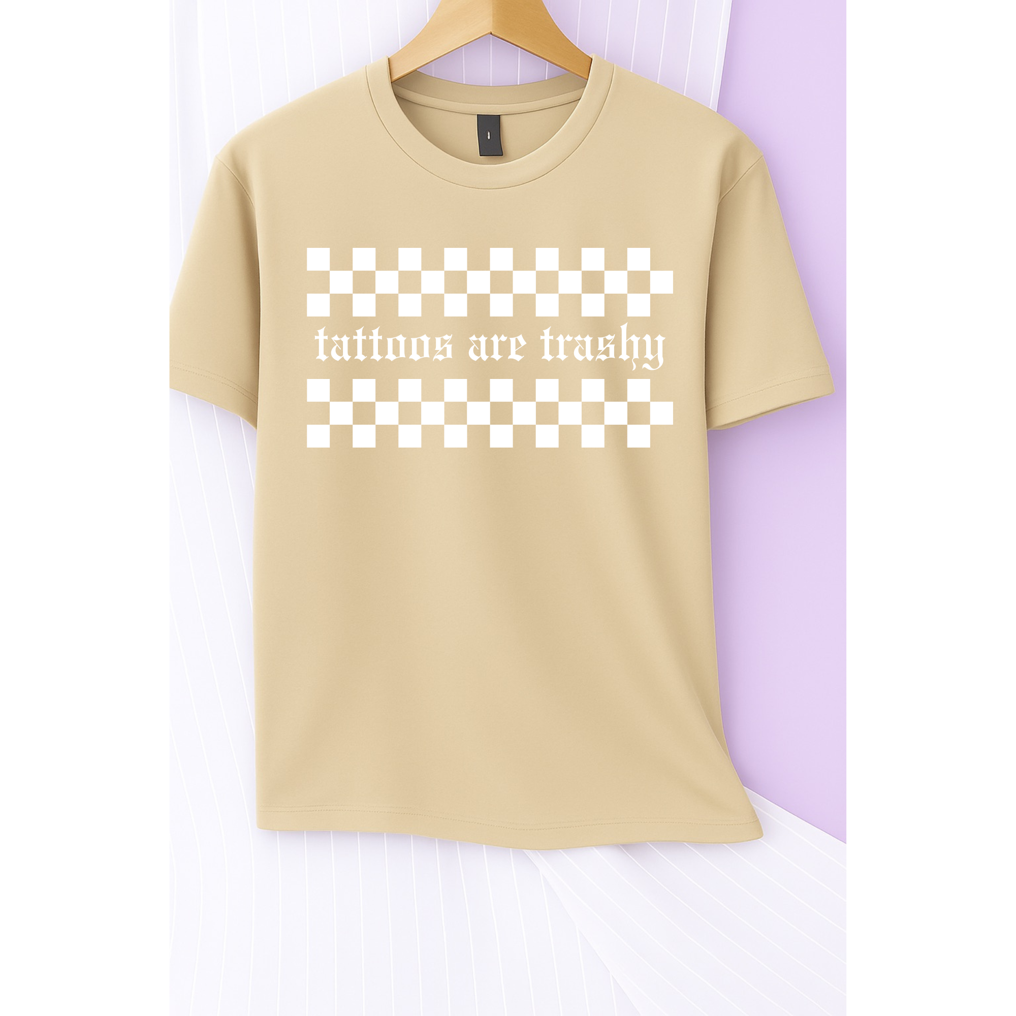 Tattoos are Trashy Tee (White)