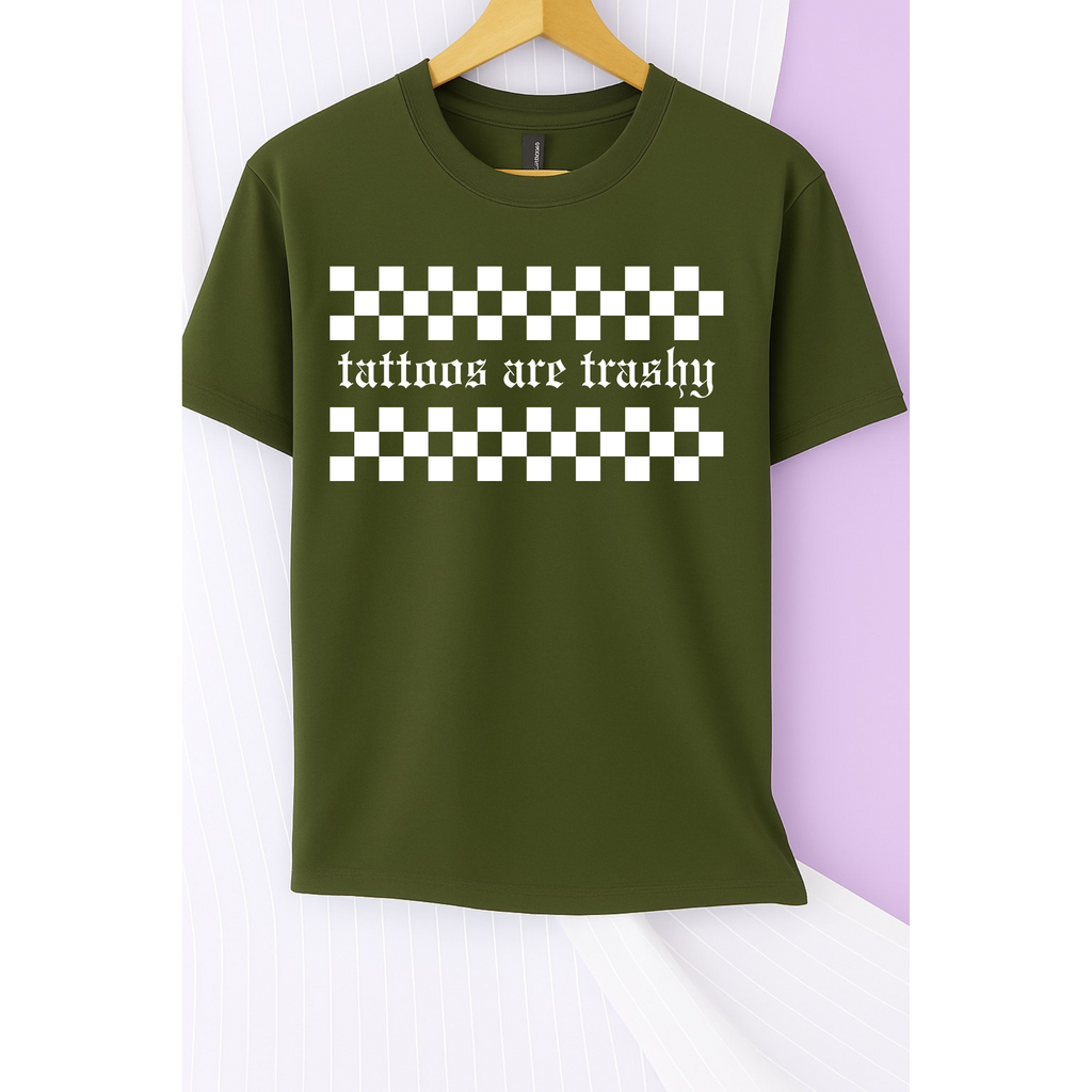 Tattoos are Trashy Tee (White)