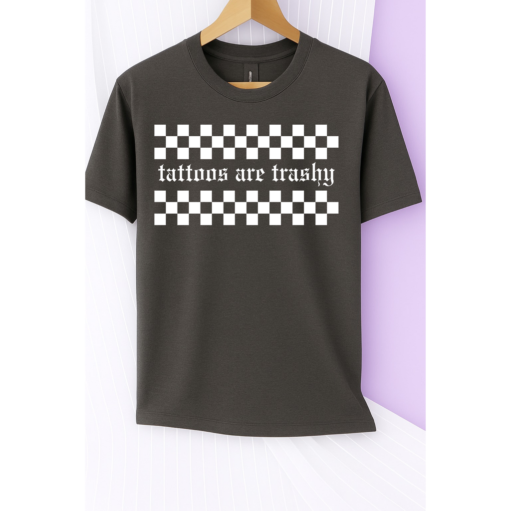 Tattoos are Trashy Tee (White)