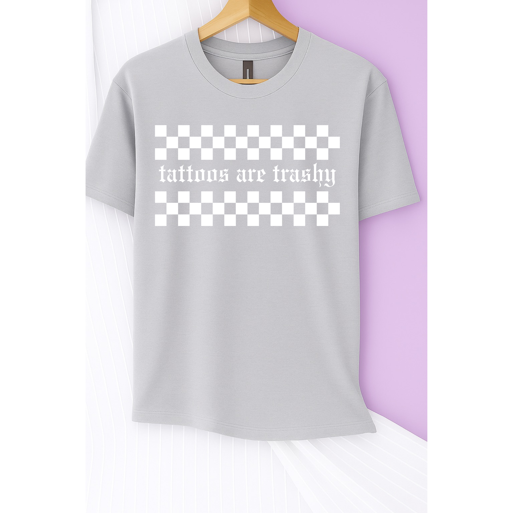Tattoos are Trashy Tee (White)