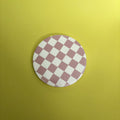 Pink Checkered Coaster