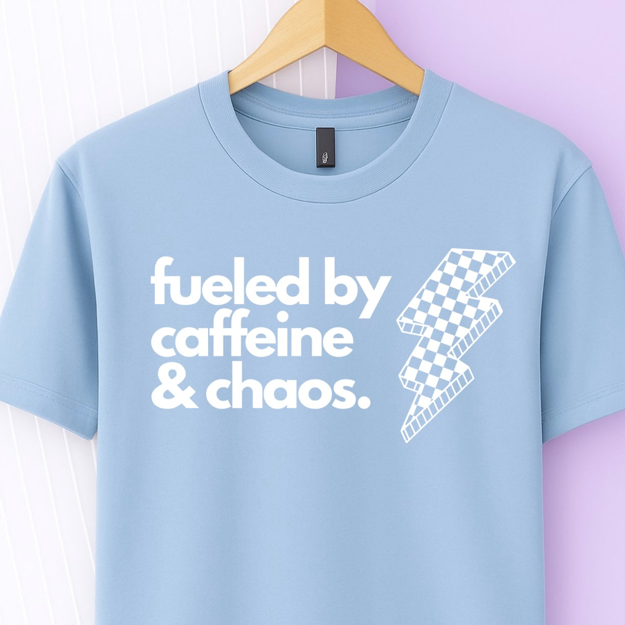 Caffeine and Chaos Tee (White)