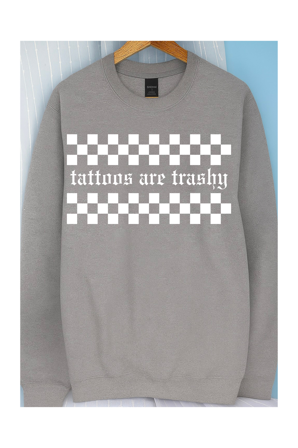 Tattoos are Trashy Crew (White)