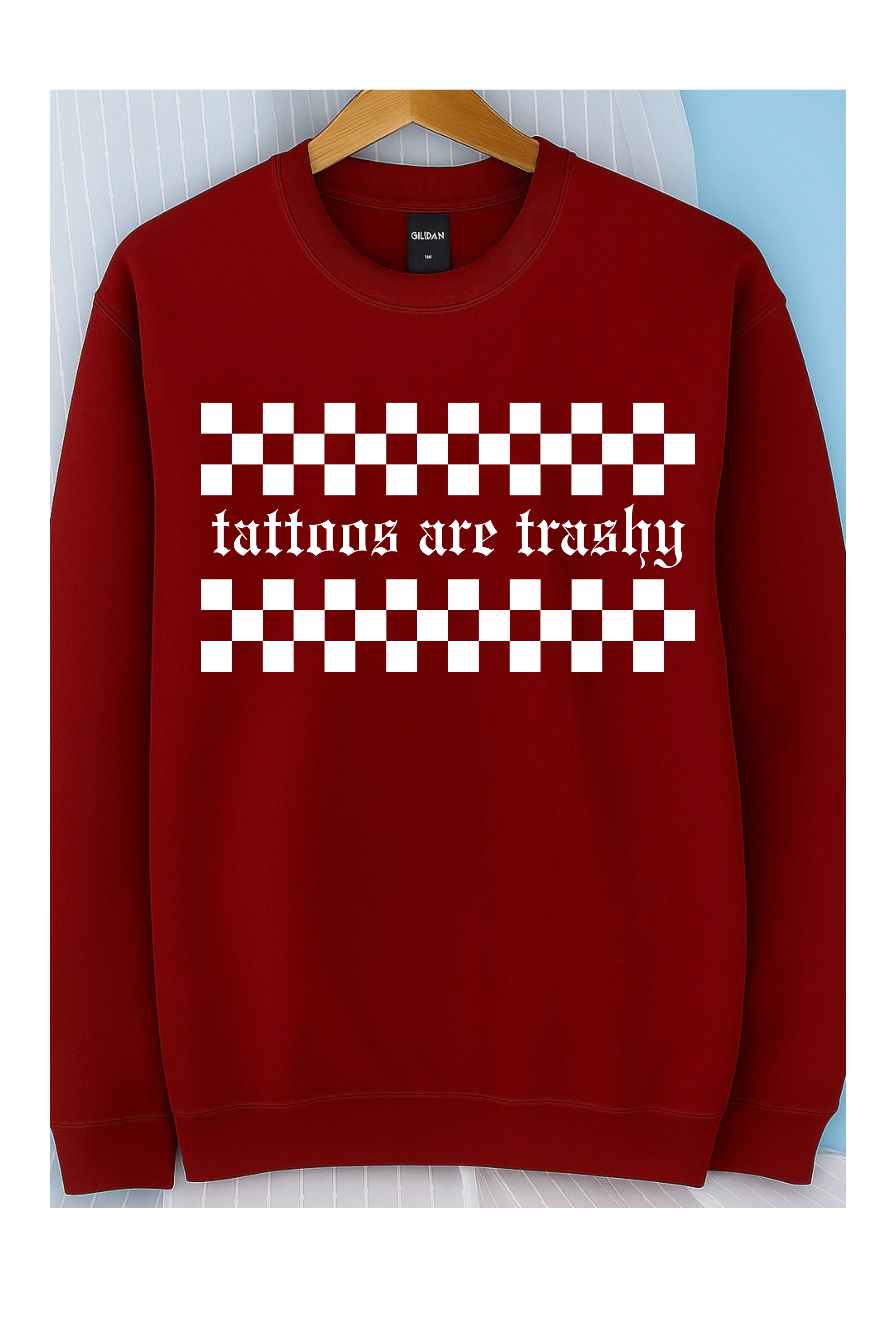 Tattoos are Trashy Crew (White)